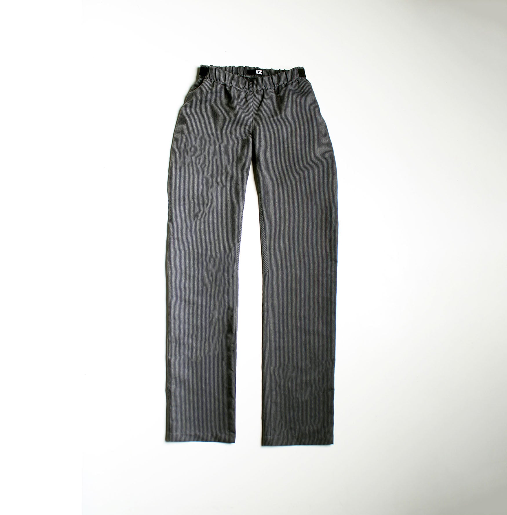 Game Changer Seamless Back Pinstripe Cotton Pant with Elastic Waist