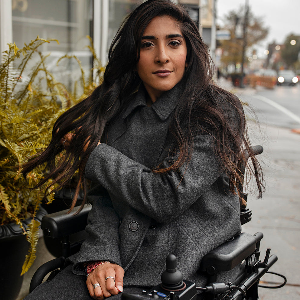 Seated Peacoat Magnetic Closure